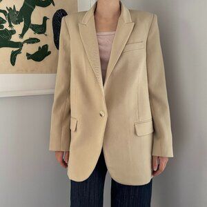 Nili Lotan "Diane" Blazer in Sand, size 0 ** AS IS **